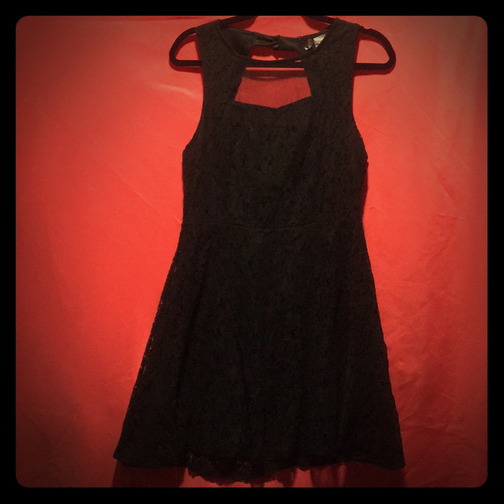 Fire Los Angeles Lace Dress with Shear Top